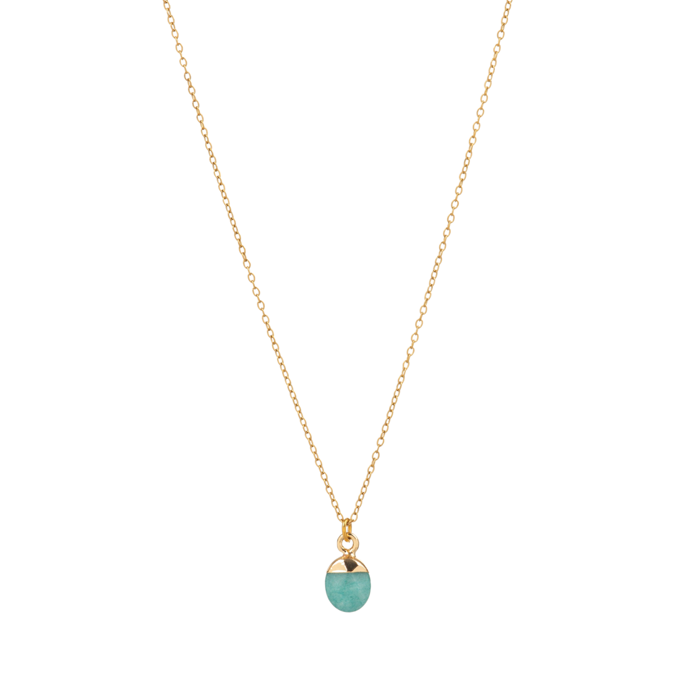 LIGHT BLUE STONE NECKLACE – Othelia Jewels